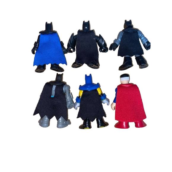 DC Mini Figures are pint-sized action figures Lot of 6 imaginex Toys Collectible - Picture 2 of 3